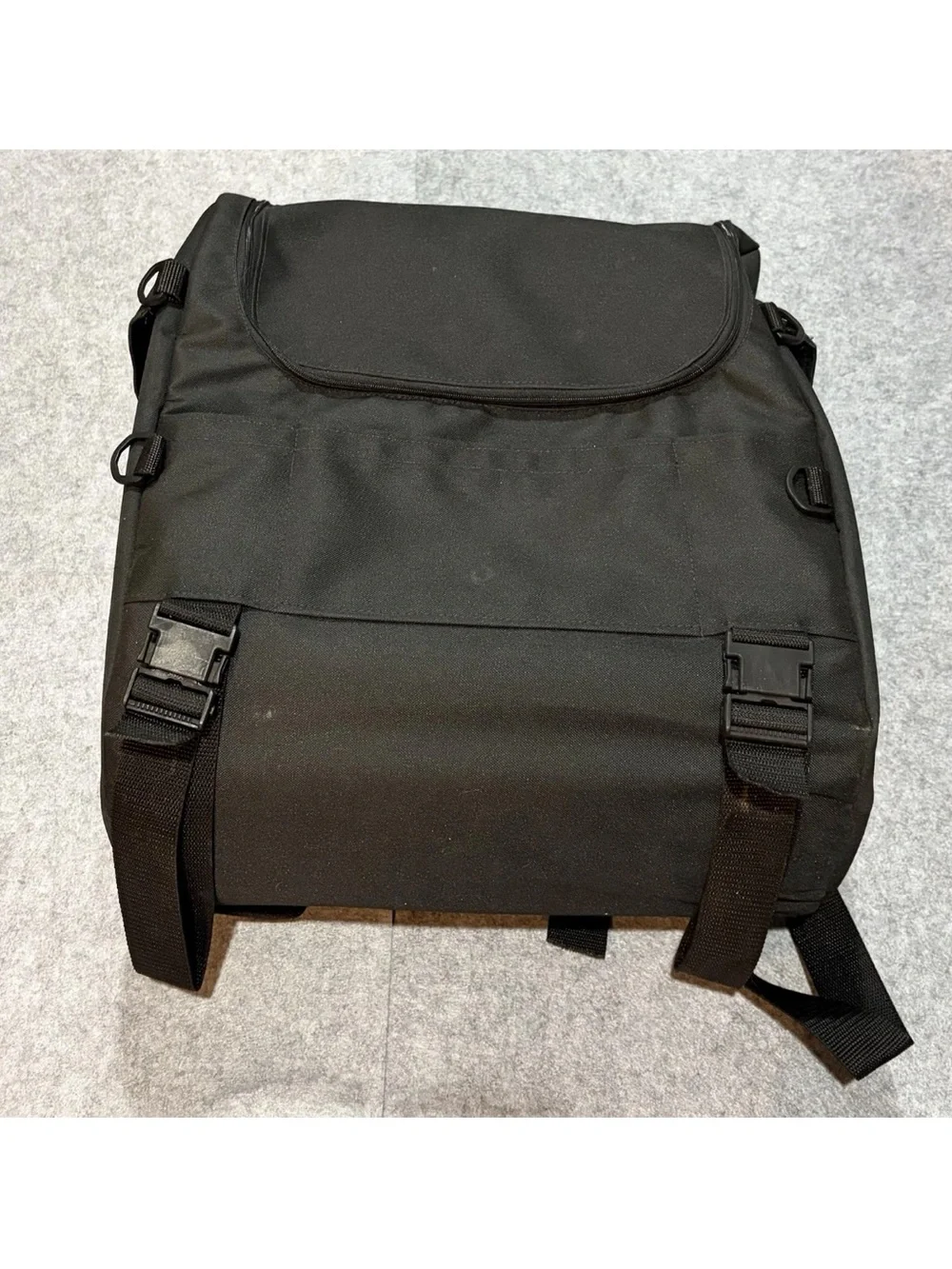Harley Davidson By SAC Black Motorcycle Sissy Bar Backrest Touring Luggage Bag